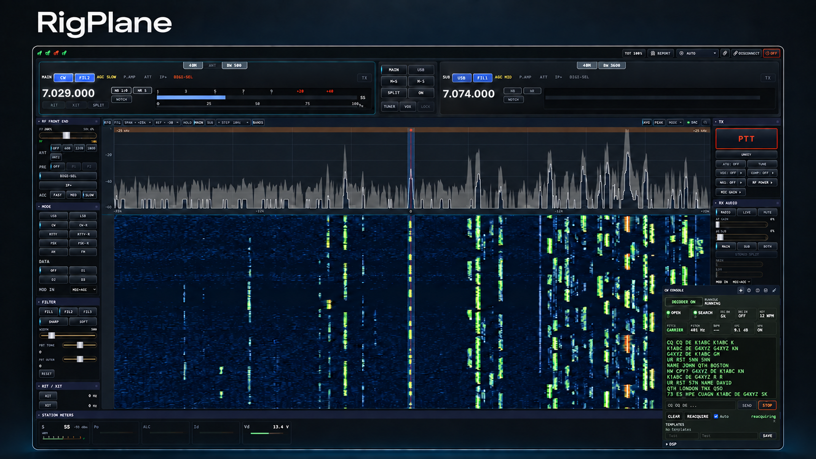 Edited promotional interface image from the earlier RigPlane Core foundation announcement.